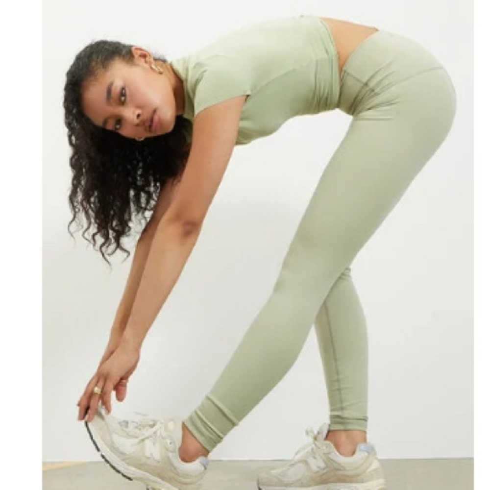 PacSun Olive Green Leggings - Picture 2 of 2